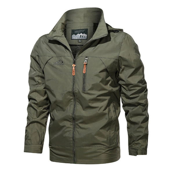 Men's lightweight outdoor jacket windbreaker with water-repellent coating and breathable mesh lining Mune Fashion