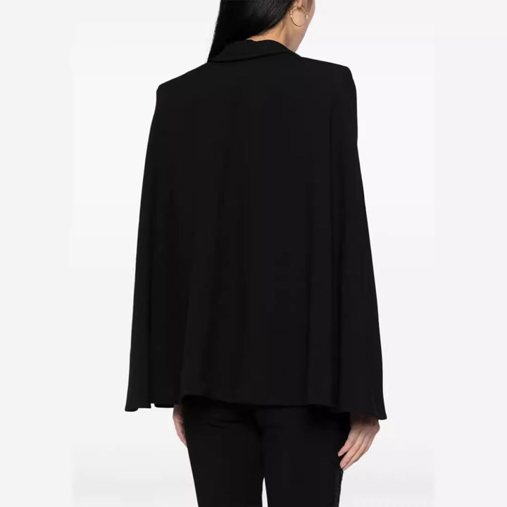 Women's Two-Piece Evening Blazer Set with Cape Sleeves and Flared Marlene Pants Mune Fashion