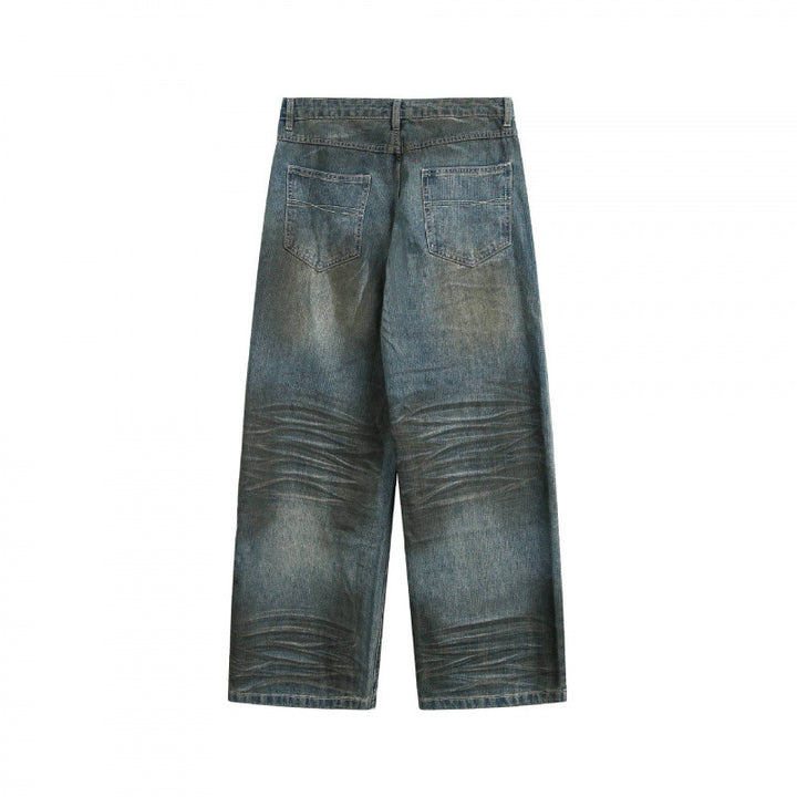 Women's Wide Vintage Jeans with High Waist and Wide Leg Mune Fashion