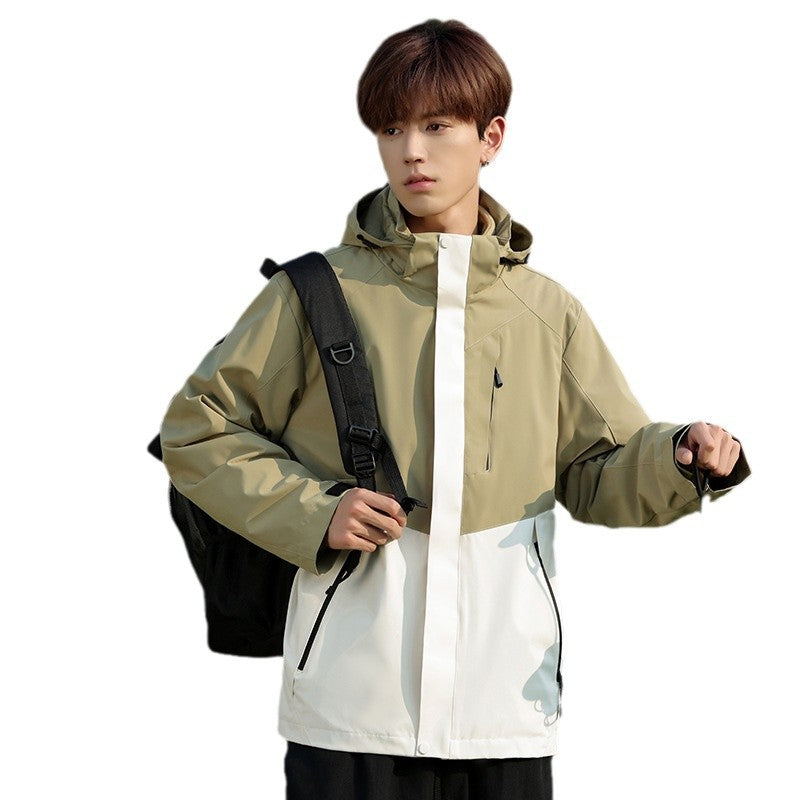 Women's trekking softshell parka with dual-layer membrane, welded seams, and adjustable hood Mune Fashion