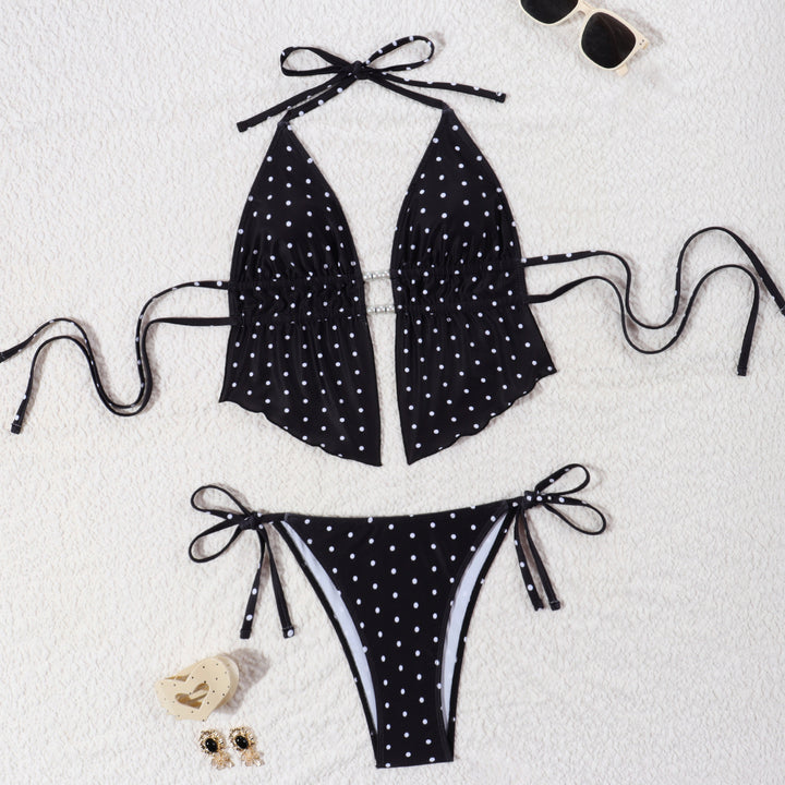 Women's bikini set with playful polka dot pattern and adjustable straps Mune Fashion