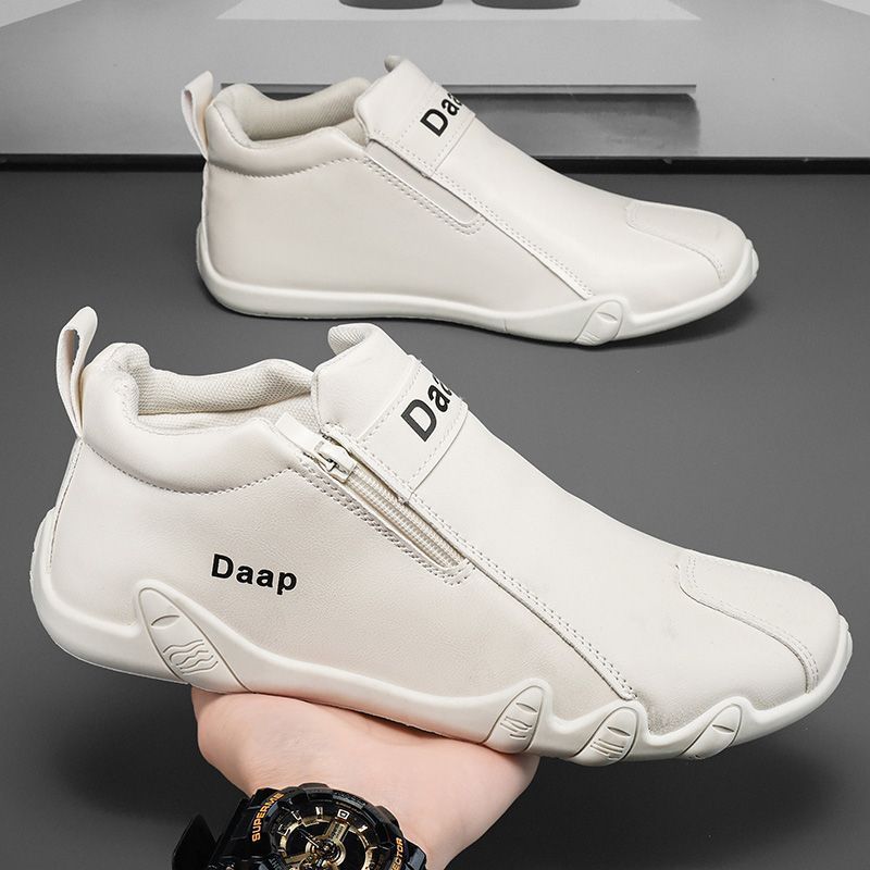 Women's Fashion Sneakers with Side Zipper and Ergonomic Sole Mune Fashion