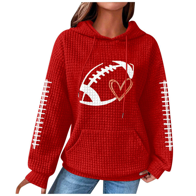 Women Comfortable Hoodie with Heart Design Mune Fashion