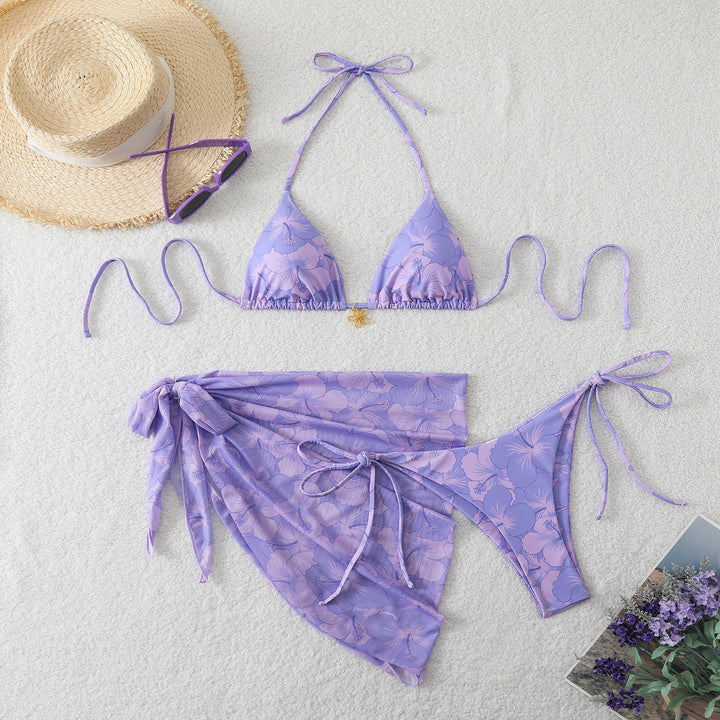 Women Floral Pattern Bikini Set Mune Fashion