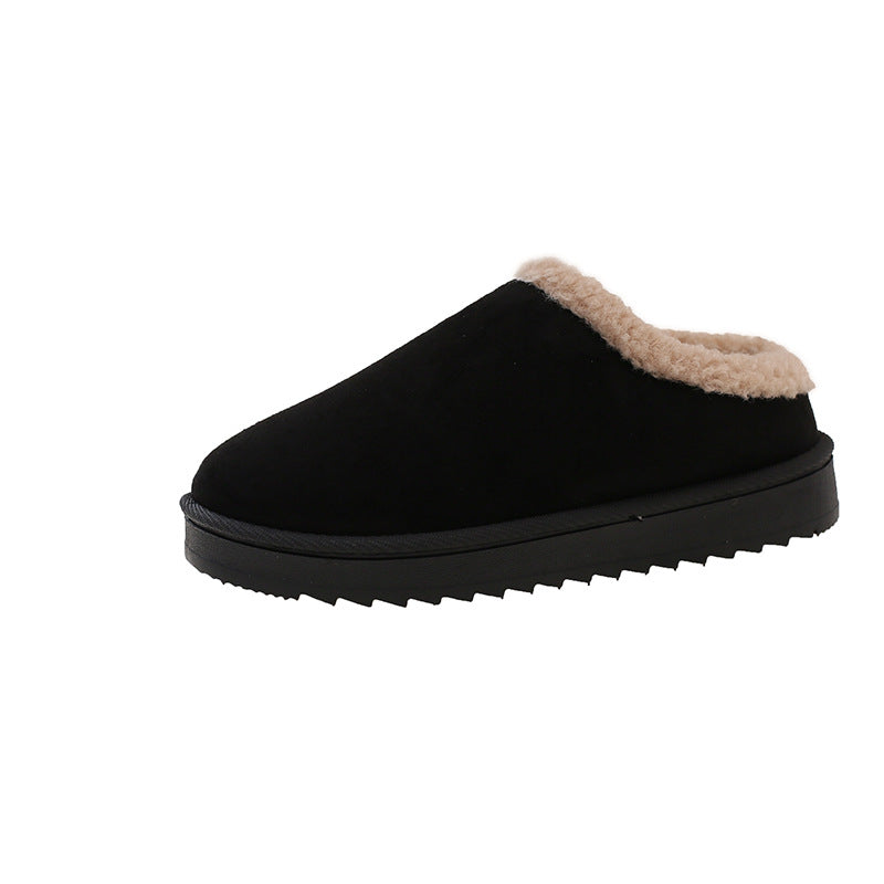 Women's Lined Mule Slippers with Faux Fur Lining and Non-Slip Rubber Sole Mune Fashion