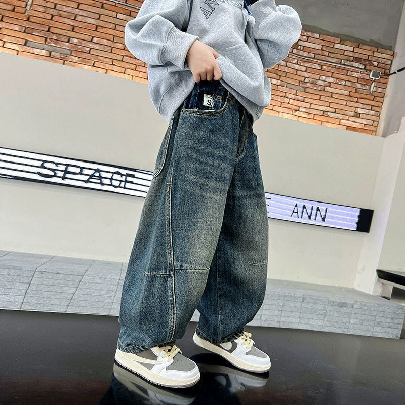 Unisex wide jeans with casual design Mune Fashion
