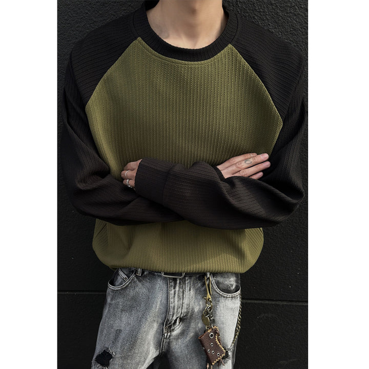 Men's Sporty Raglan Sweater with Structure Mune Fashion