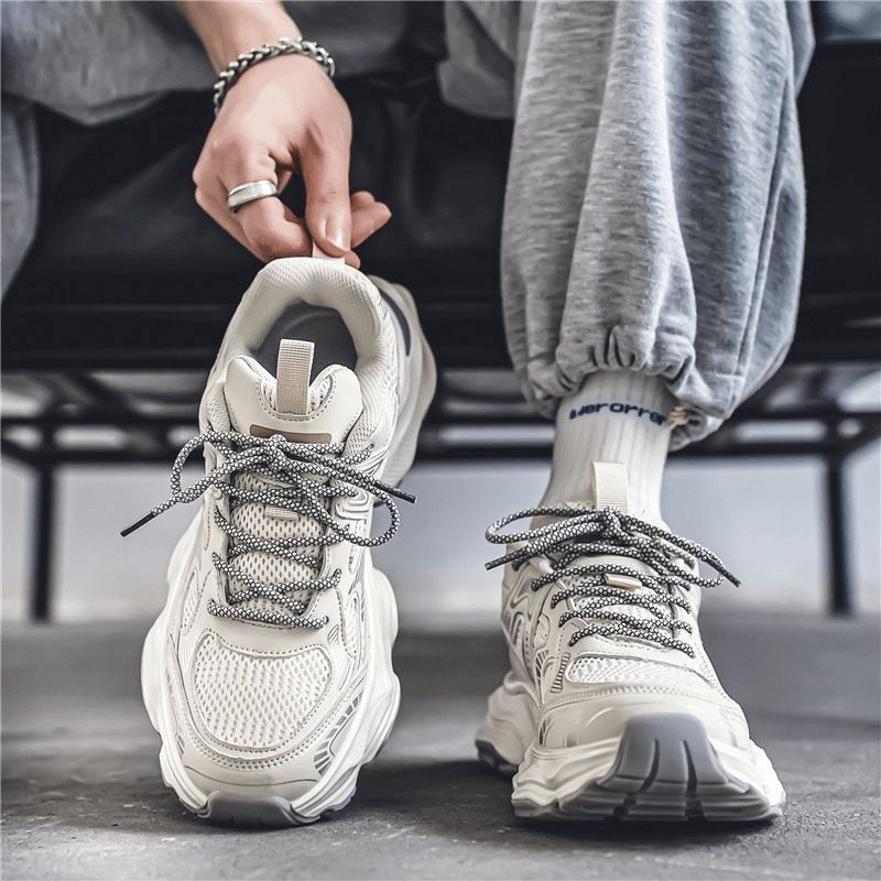 Women's sporty chunky sneakers with breathable upper material and innovative sole profile Mune Fashion