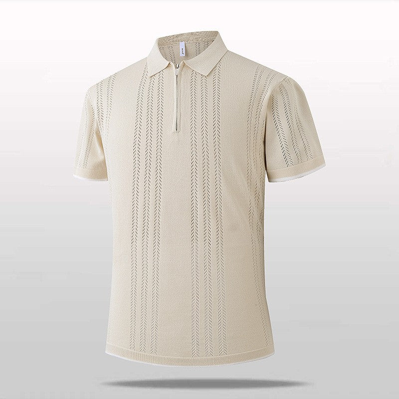 Men's Fashion Polo Shirt with Zip Mune Fashion