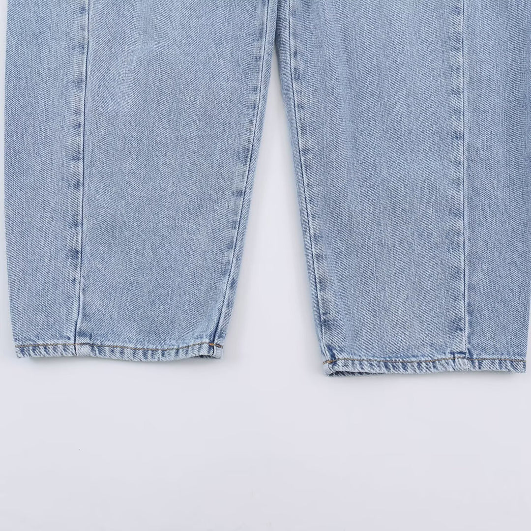 Women's high-waisted wide jeans with straight leg and cropped length Mune Fashion