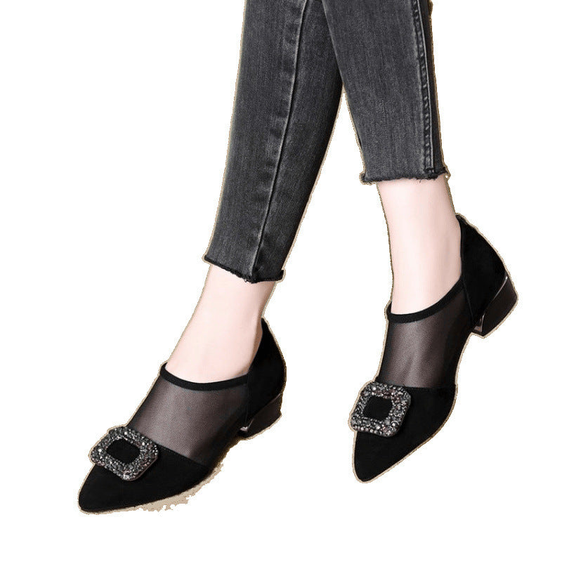 Women Elegant Slingback Ballerinas with Glitter Detail Mune Fashion