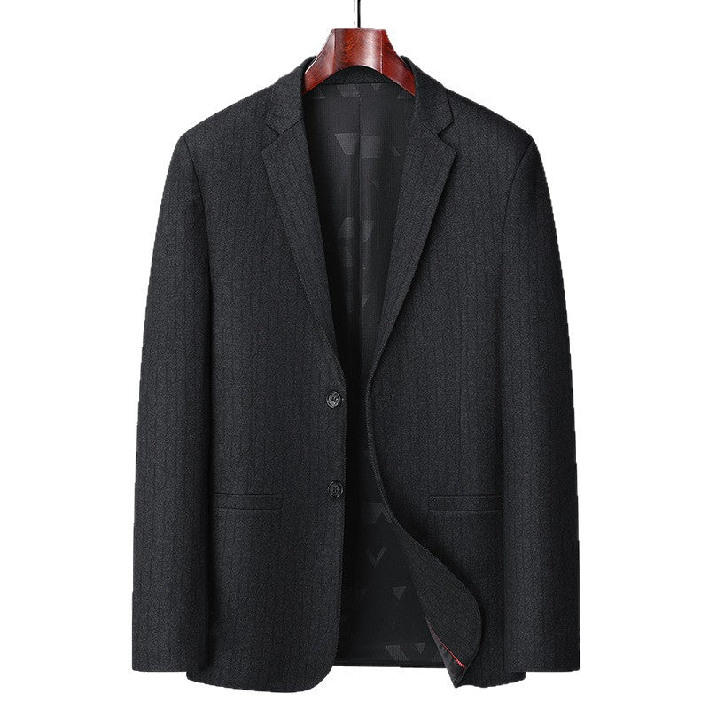 Men's Business Blazer Single-breasted made of fine wool blend with subtle texture Mune Fashion