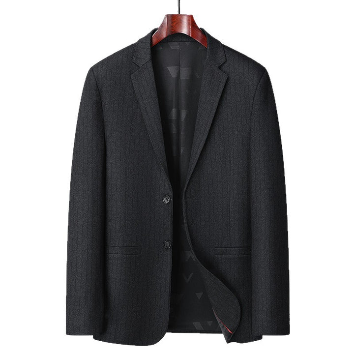 Men's Business Blazer Single-breasted made of fine wool blend with subtle texture Mune Fashion