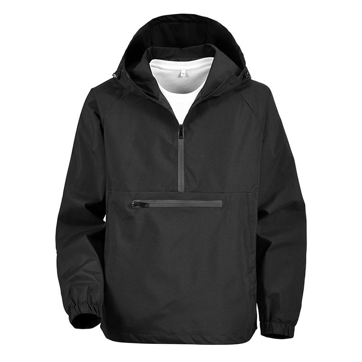 Men's Practical Windbreaker with Hood and Zipper Pockets Mune Fashion