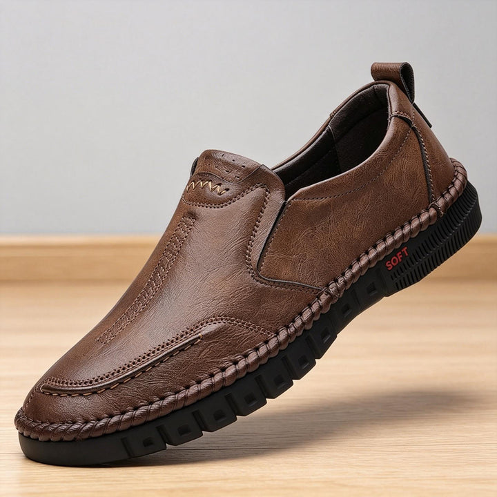 Men's Comfortable Leather Slippers Mune Fashion