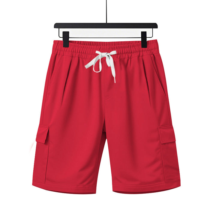 Men's elastic Cargo Bermuda with drawstring and multiple pockets Mune Fashion