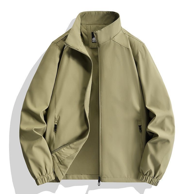 Men's Lightweight Sports Jacket with High Collar Mune Fashion 1787797825