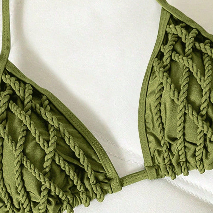 Women braided triangle bikini Mune Fashion