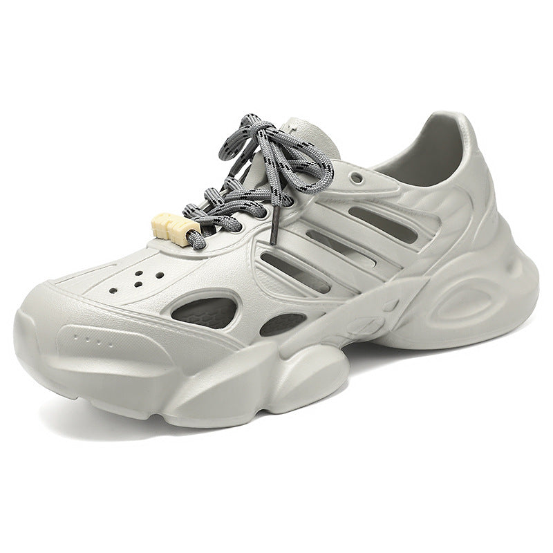 Men's futuristic breathable cut-out platform sneakers with shock-absorbing EVA sole and quick release Mune Fashion