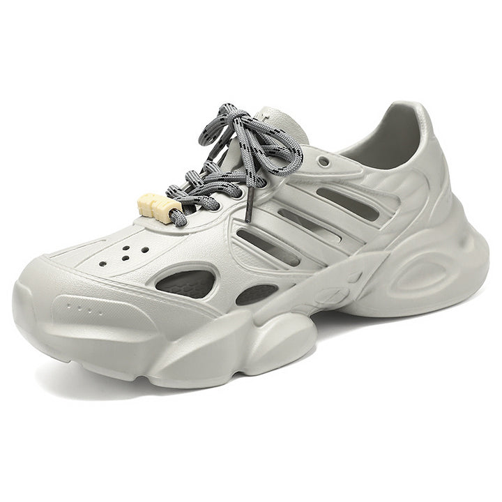 Men's futuristic breathable cut-out platform sneakers with shock-absorbing EVA sole and quick release Mune Fashion