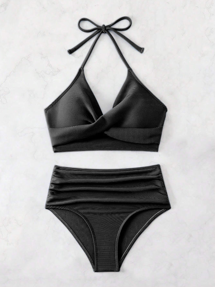 Women's bikini set with high waist and elegant wrap design Mune Fashion
