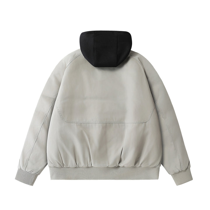 Men's Boxy Utility Bomber with quilted thermal insulation, integrated hood, and concealed zippers Mune Fashion