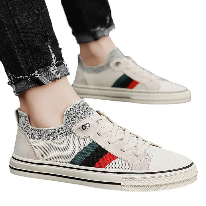 Women Sneakers with breathable mesh structure and stylish stripe elements Mune Fashion