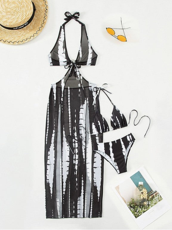 Women Maxi Beach Dress with Cut-Out Details and Asymmetrical Cut Mune Fashion