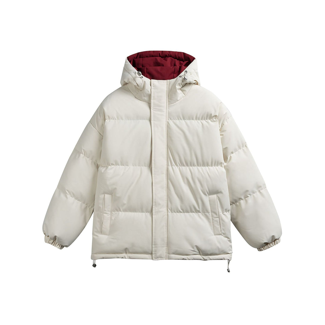 Ladies padded hooded quilted jacket in oversized puffer cut with drawstring waistband Mune Fashion