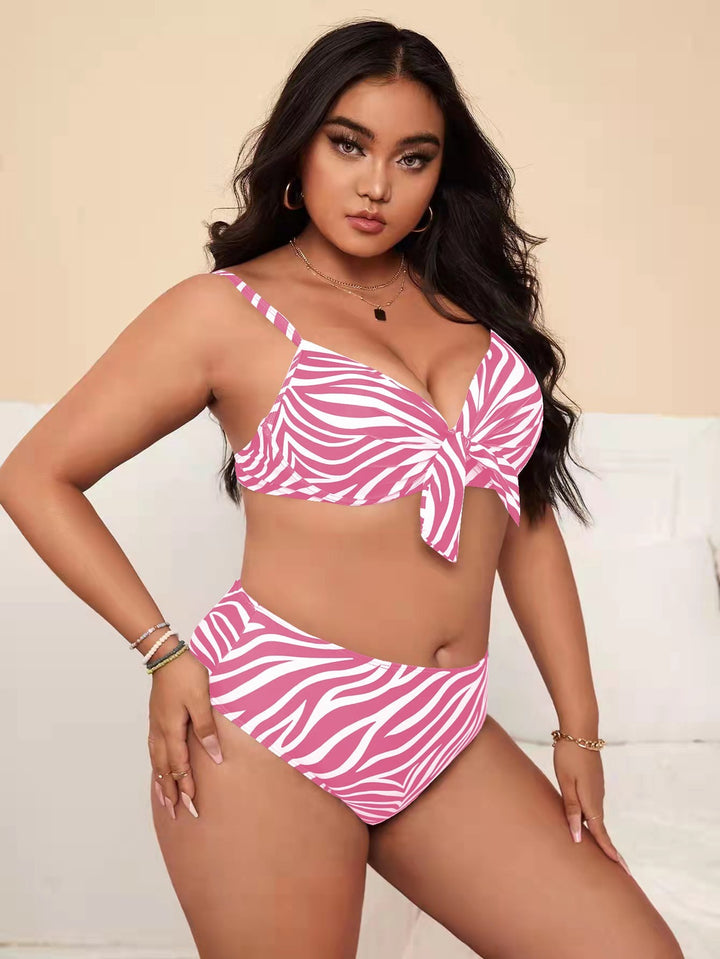 Ladies Bikini Set with playful knot design and high waistband Mune Fashion