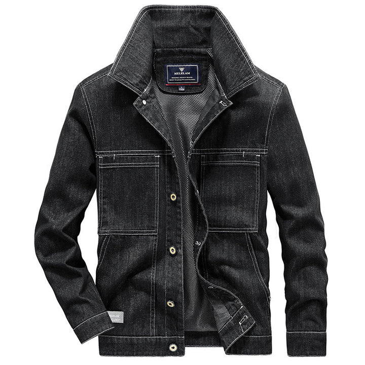 Men's Robust Denim Worker Jacket with Mesh Lining Mune Fashion