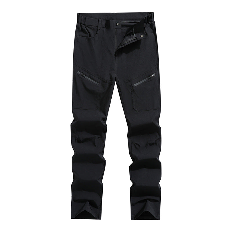 Men's ergonomic stretch trekking pants with concealed zipper pockets and pre-shaped knees Mune Fashion