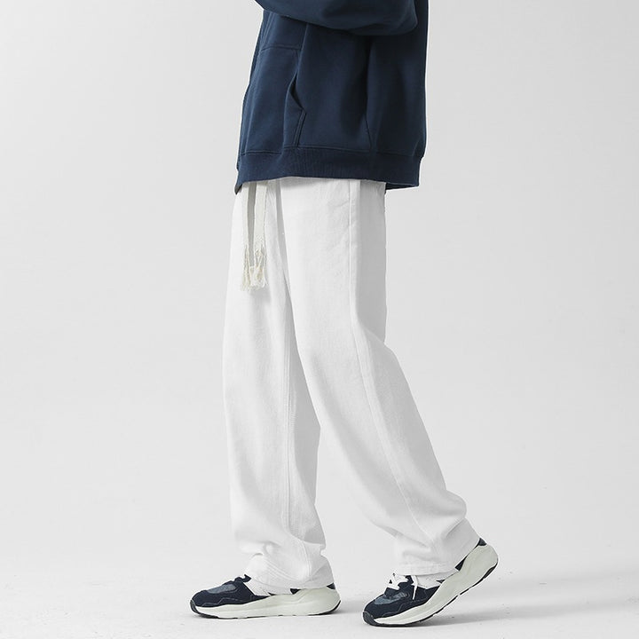 Men's Comfortable and Casual Denim Trousers with Wide Leg Mune Fashion