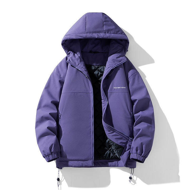 Men's water-repellent padded hooded jacket with thermos quilted lining Mune Fashion