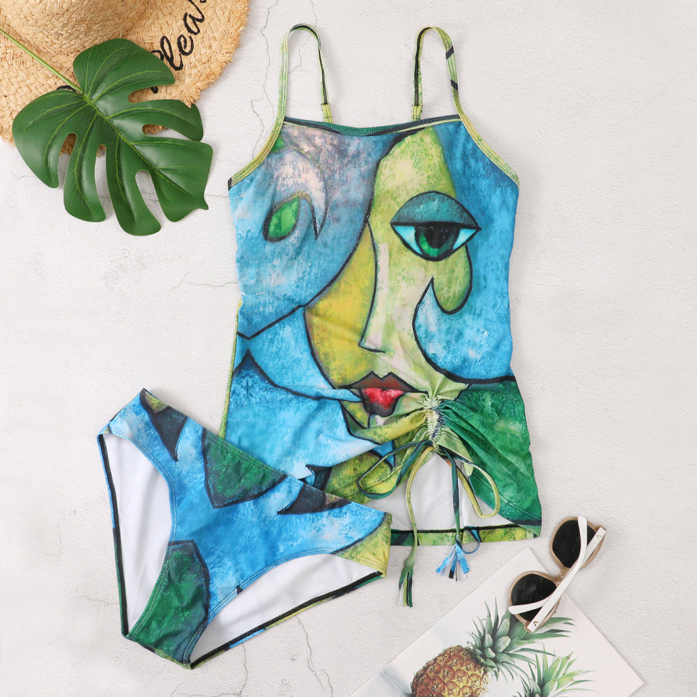 Women Artistic Beach Outfit Mune Fashion