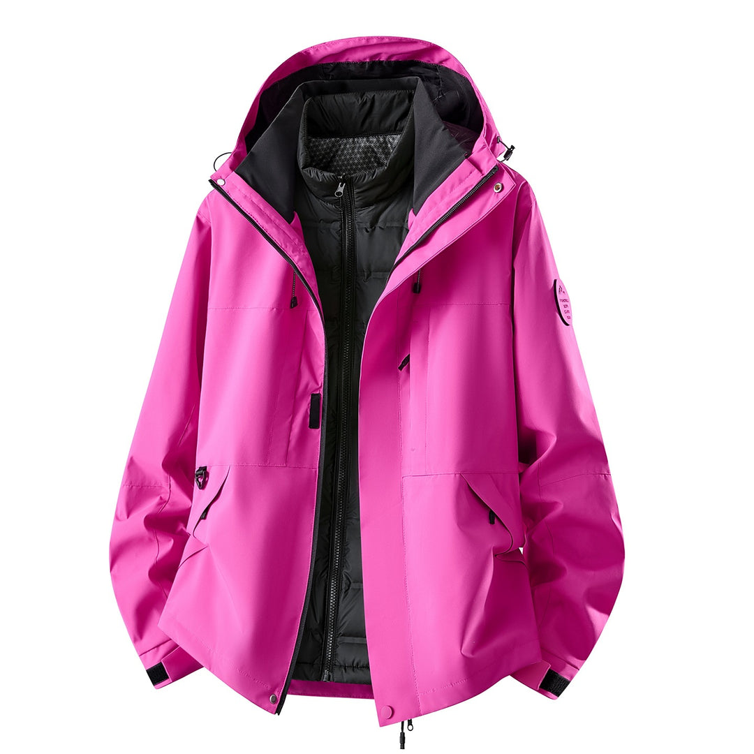 Women's Multifunctional Outdoor Jacket with Removable Quilted Inner Jacket Mune Fashion