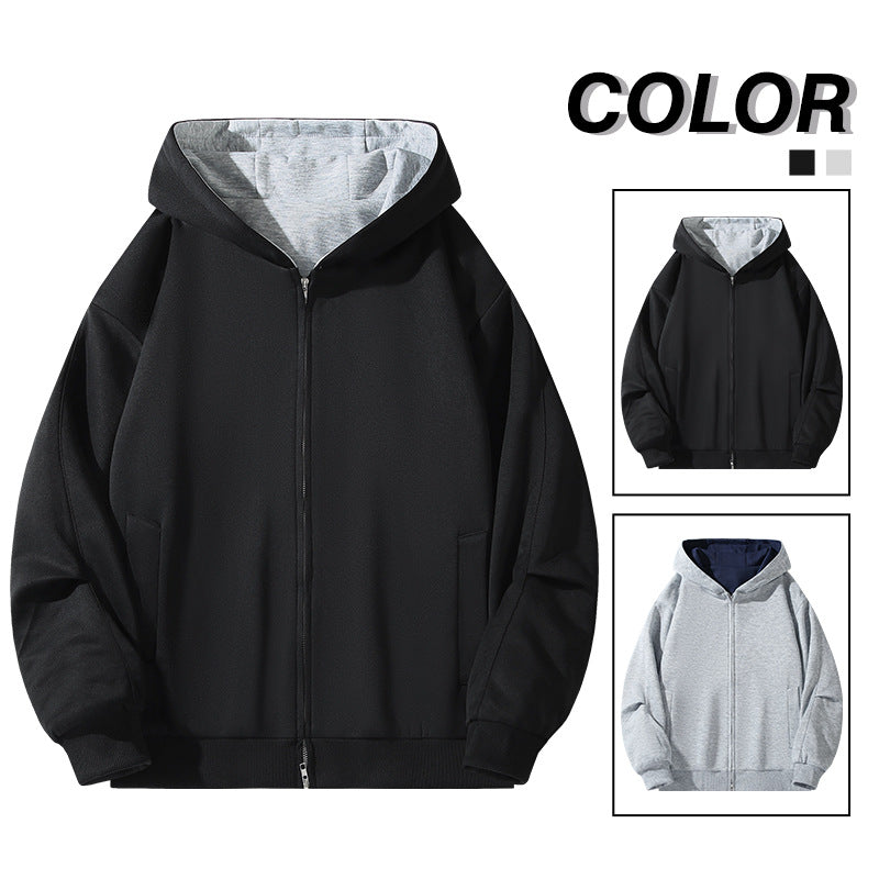 Men's Stylish Hooded Jacket with High Collar Mune Fashion