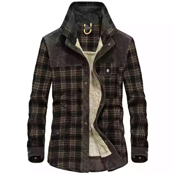 Men's Fleece Lined Flannel Jacket Mune Fashion