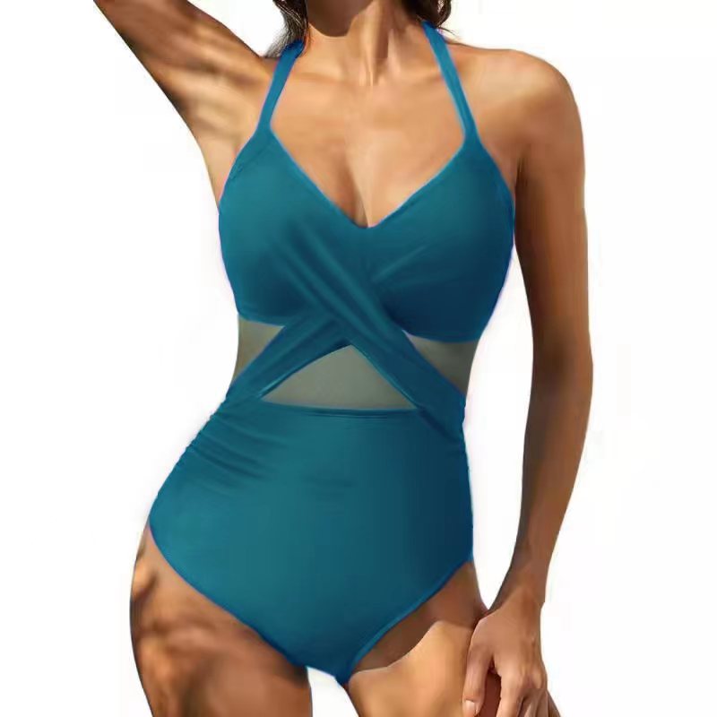 Ladies High-Quality One-Piece Swimsuit with Trendy Cut-Out Details Mune Fashion