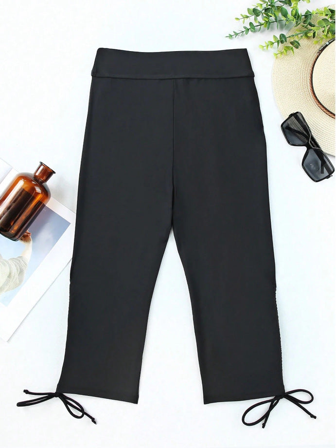 Damen Sportliche Leggings mit verstellbaren Beinsäumen Echo Archiv
