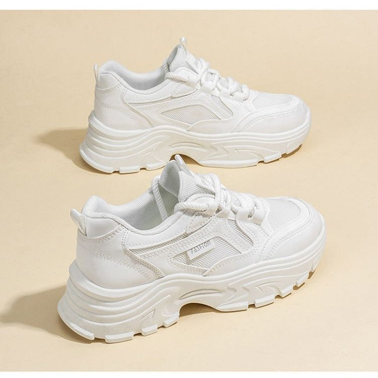 Women's Chunky Sneakers with cushioning sole and breathable upper material structure Mune Fashion