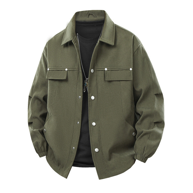 Men's Robust Utility Jacket with Practical Pockets Mune Fashion