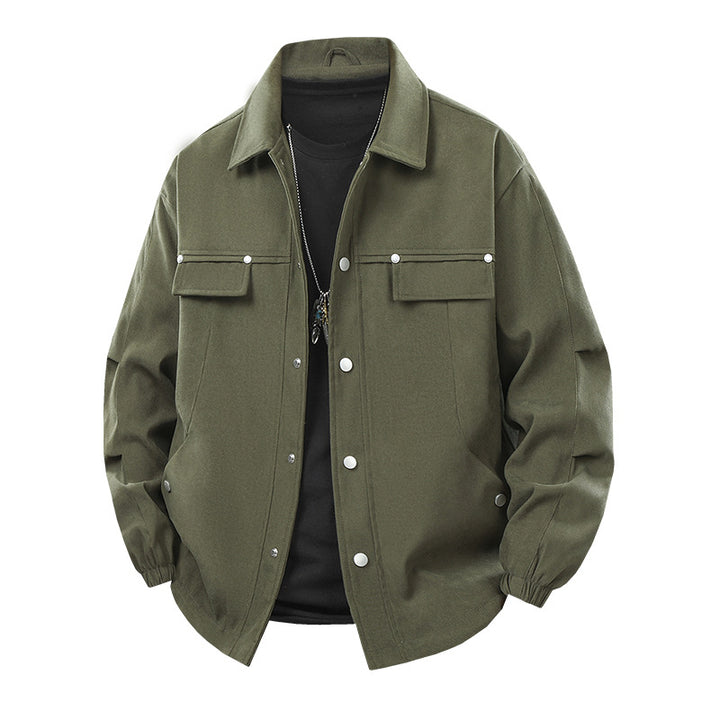 Men's Robust Utility Jacket with Practical Pockets Mune Fashion