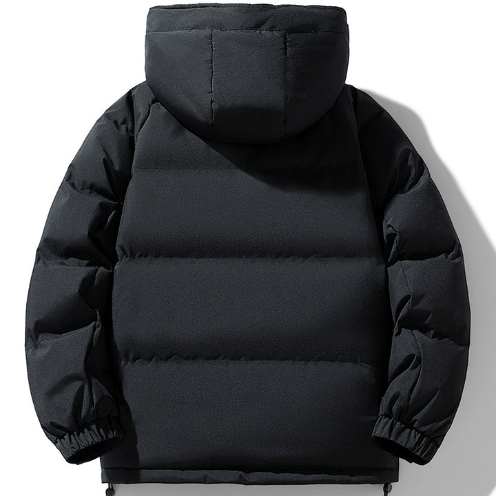 Men's Padded Urban Thermal Jacket with Quilted Look, High Stand Collar and Utility Pockets Mune Fashion