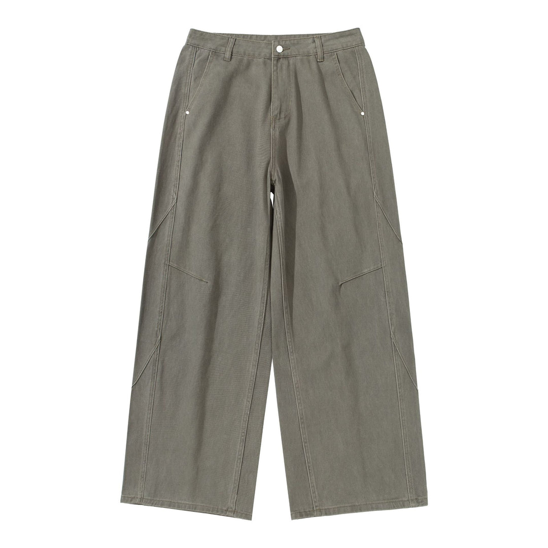 Women's High-Waisted Utility Culotte Pants with Wide Legs and Patch Pockets Mune Fashion