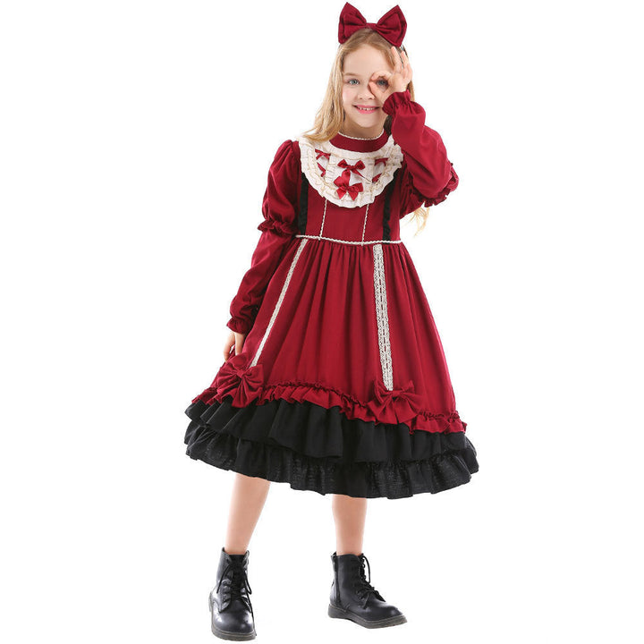 Girls Lolita Dress with Ruffles and Bows Mune Fashion