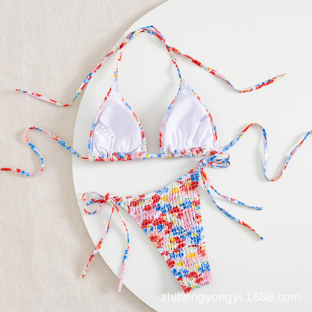 Women's bikini set with colorful pattern mix Mune Fashion