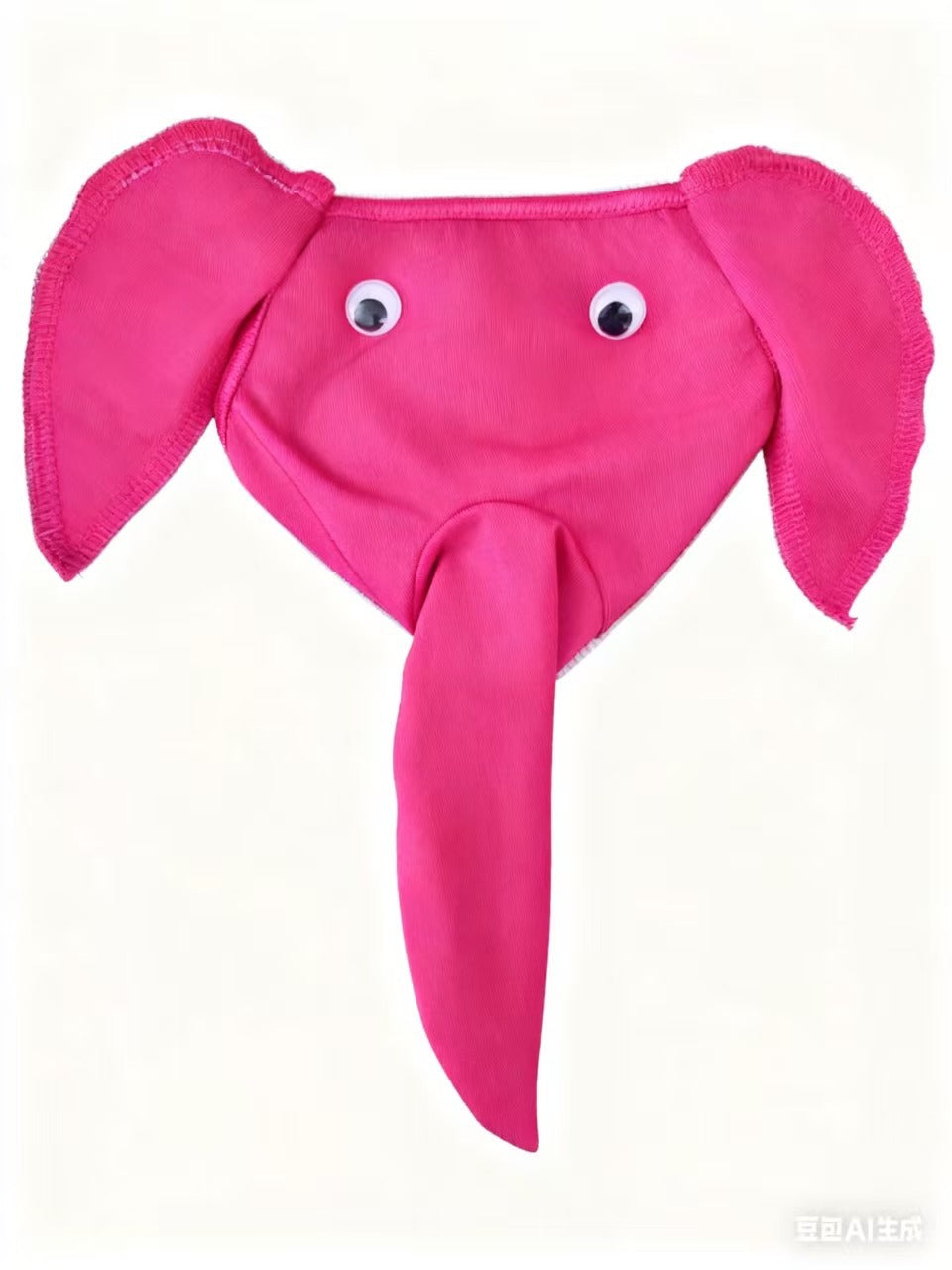 Men's Novelty Plush Reindeer Thong with Antler Pouch