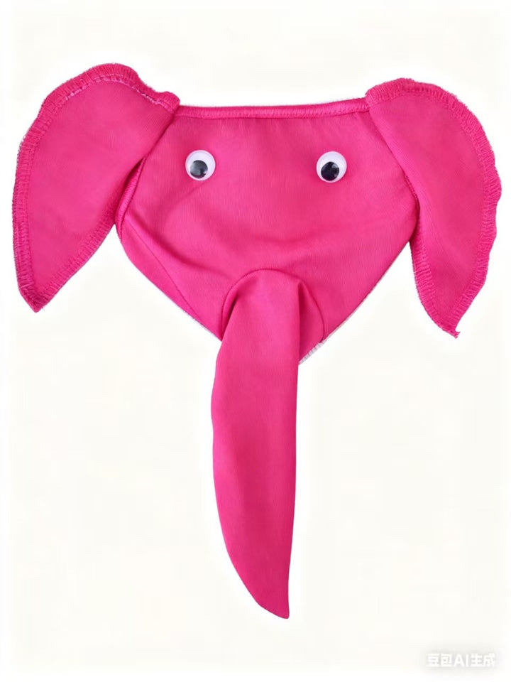Men's Novelty Plush Reindeer Thong with Antler Pouch