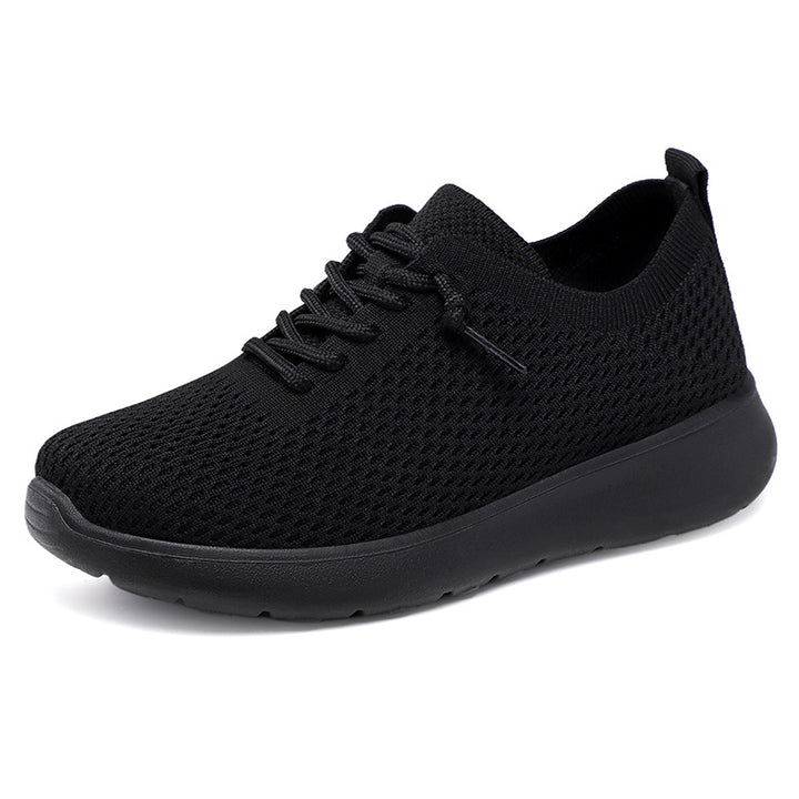 Women's knitted slip-on sneakers with sock-like upper, elastic lacing, and cushioned EVA sole Mune Fashion